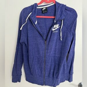 Nike zippered jacket with hoodie